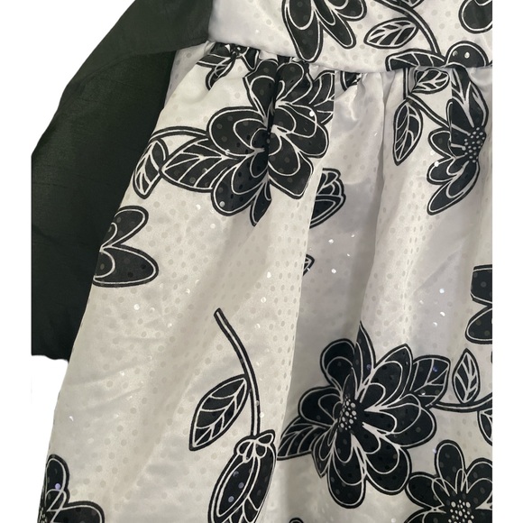 EUC Marmelata Black and White Damask Dress 2T - Picture 3 of 5